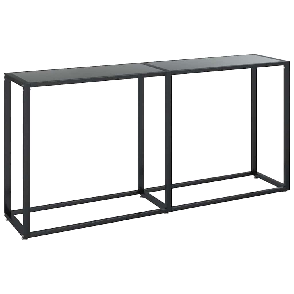 Vidaxl wandtafel 160x35x75,5 cm gehard glas zwart