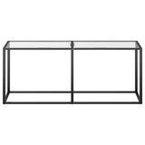 Vidaxl wandtafel 180x35x75,5 cm gehard glas transparant