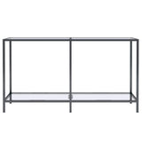 Vidaxl wandtafel 140x35x75,5 cm gehard glas transparant