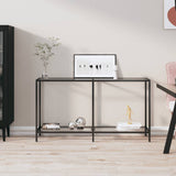 Vidaxl wandtafel 140x35x75,5 cm gehard glas transparant