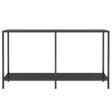 Vidaxl wandtafel 140x35x75,5 cm gehard glas zwart