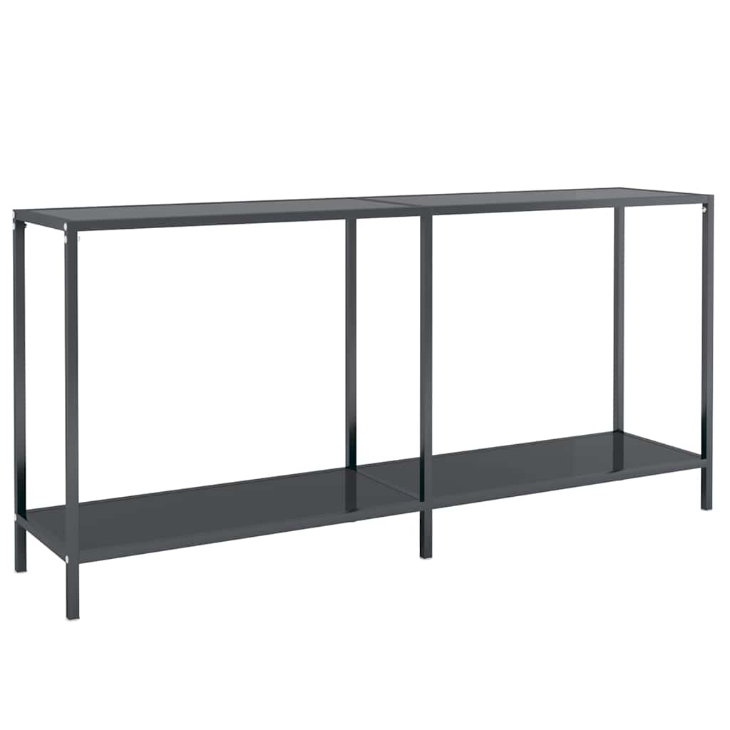 Vidaxl wandtafel 160x35x75,5 cm gehard glas zwart