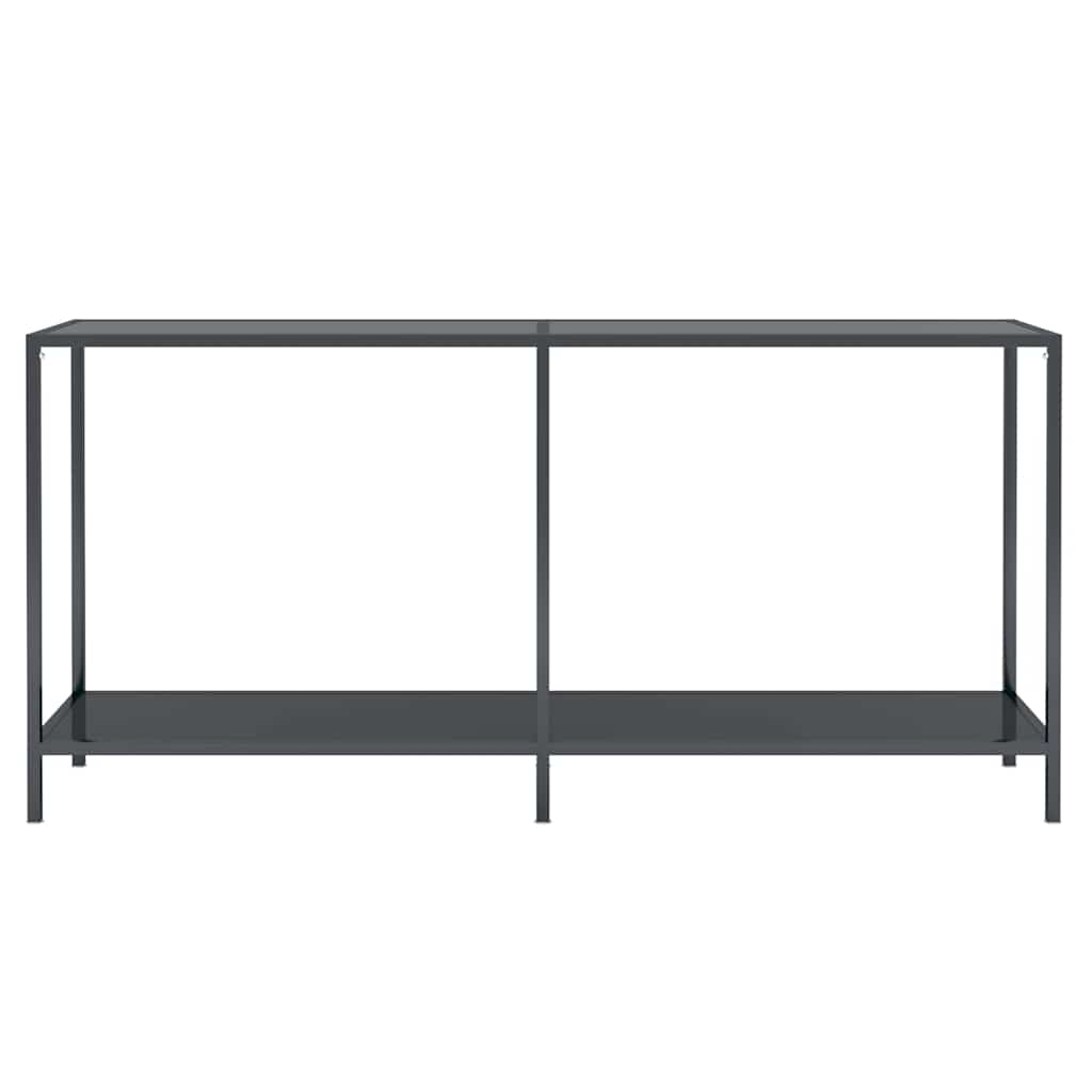 Vidaxl wandtafel 160x35x75,5 cm gehard glas zwart