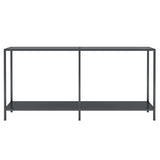 Vidaxl wandtafel 160x35x75,5 cm gehard glas zwart