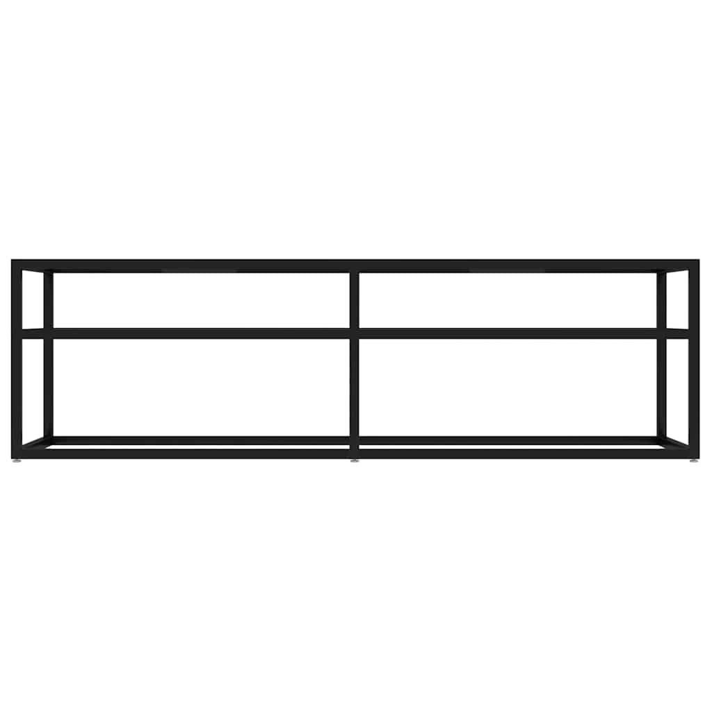 Vidaxl tv-meubel 140x40x40,5 cm gehard glas zwart