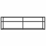 Vidaxl tv-meubel 140x40x40,5 cm gehard glas zwartmarmerkleurig