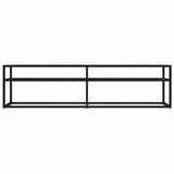 Vidaxl tv-meubel 160x40x40,5 cm gehard glas zwartmarmerkleurig