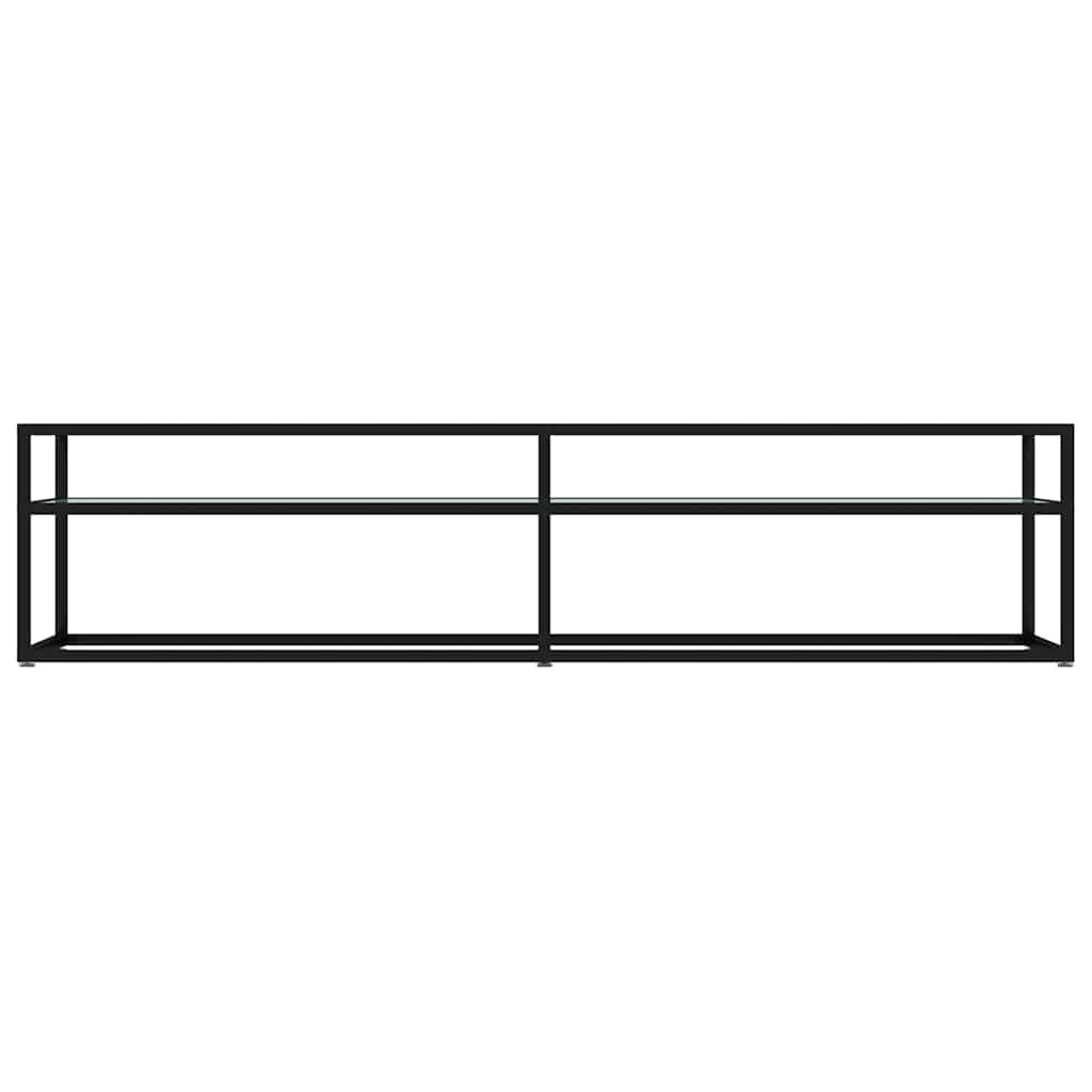 Vidaxl tv-meubel 180x40x40,5 cm gehard glas witmarmerkleurig