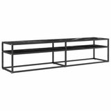 Vidaxl tv-meubel 180x40x40,5 cm gehard glas zwartmarmerkleurig