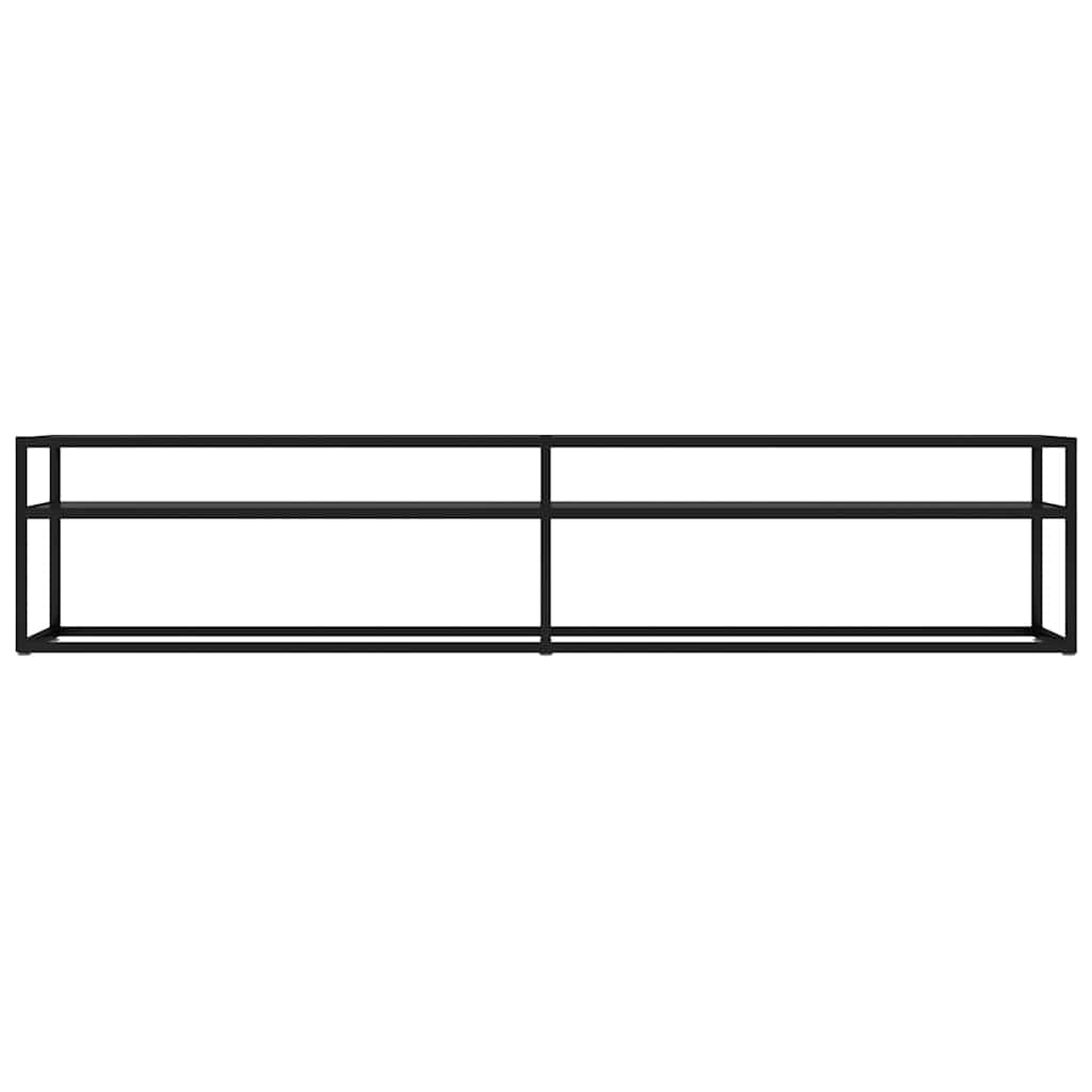 Vidaxl tv-meubel 200x40x40,5 cm gehard glas zwart