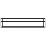 Vidaxl tv-meubel 200x40x40,5 cm gehard glas zwart