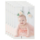 VIDAXL -Fotorahmen 5 PCs für Tabelle 13x18cm MDF Silberfarbe