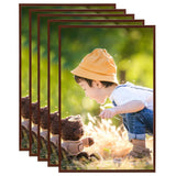 VIDAXL -Fotorahmen 5 PCs für Wand oder Tabelle 50x70 cm MDF Bronzefarbe