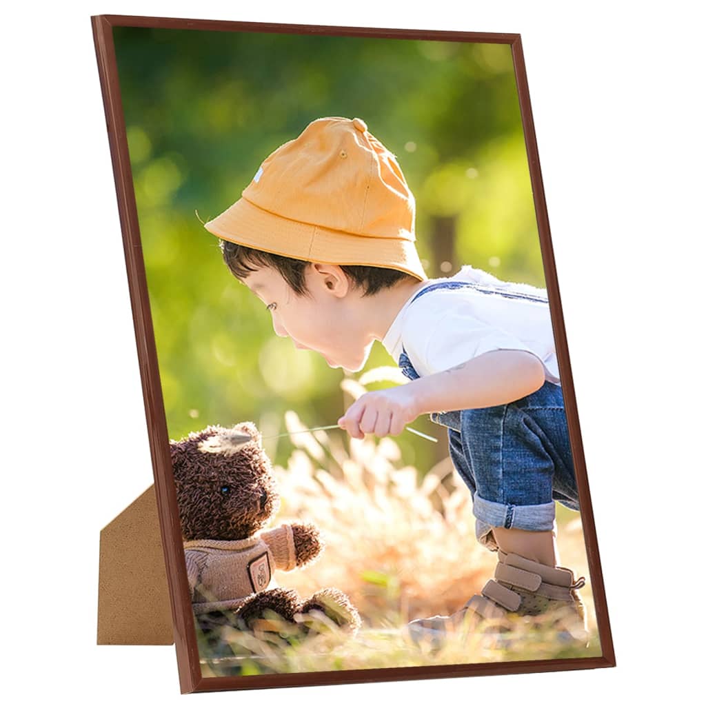 Vidaxl -Fotorahmen 3 Stcs für Wand oder Tabelle 59.4x84 cm MDF Bronzefarbe