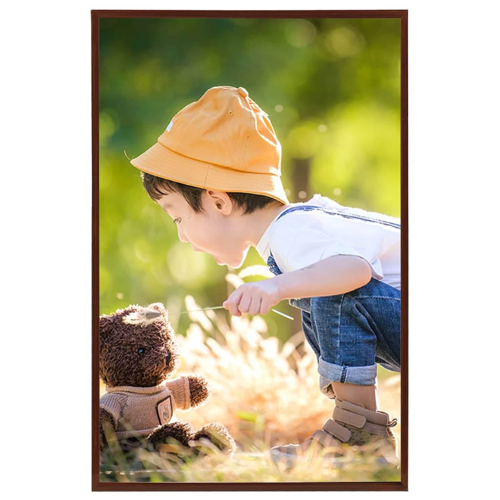Vidaxl -Fotorahmen 3 Stcs für Wand oder Tabelle 70 x 90 cm MDF Bronzefarbe