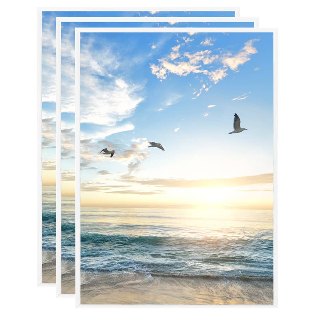 Vidaxl Photo Rummen 3 PCs fir Tabell 15x21 cm MDF White