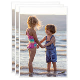 Vidaxl -Fotorahmen 3 Stcs für Wand oder Tabelle 21x29.7 cm MDF Weiß