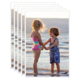 VIDAXL -Fotorahmen 5 PCs für Wand oder Tabelle 70x90 cm MDF Weiß