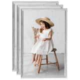 Vidaxl -Fotorahmen 3 PCs für Tabelle 21x29.7 cm Silberfarbe