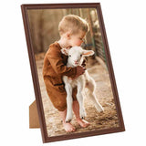 Vidaxl fotolijsten 5 st voor tafel 21x29,7 cm mdf bruin
