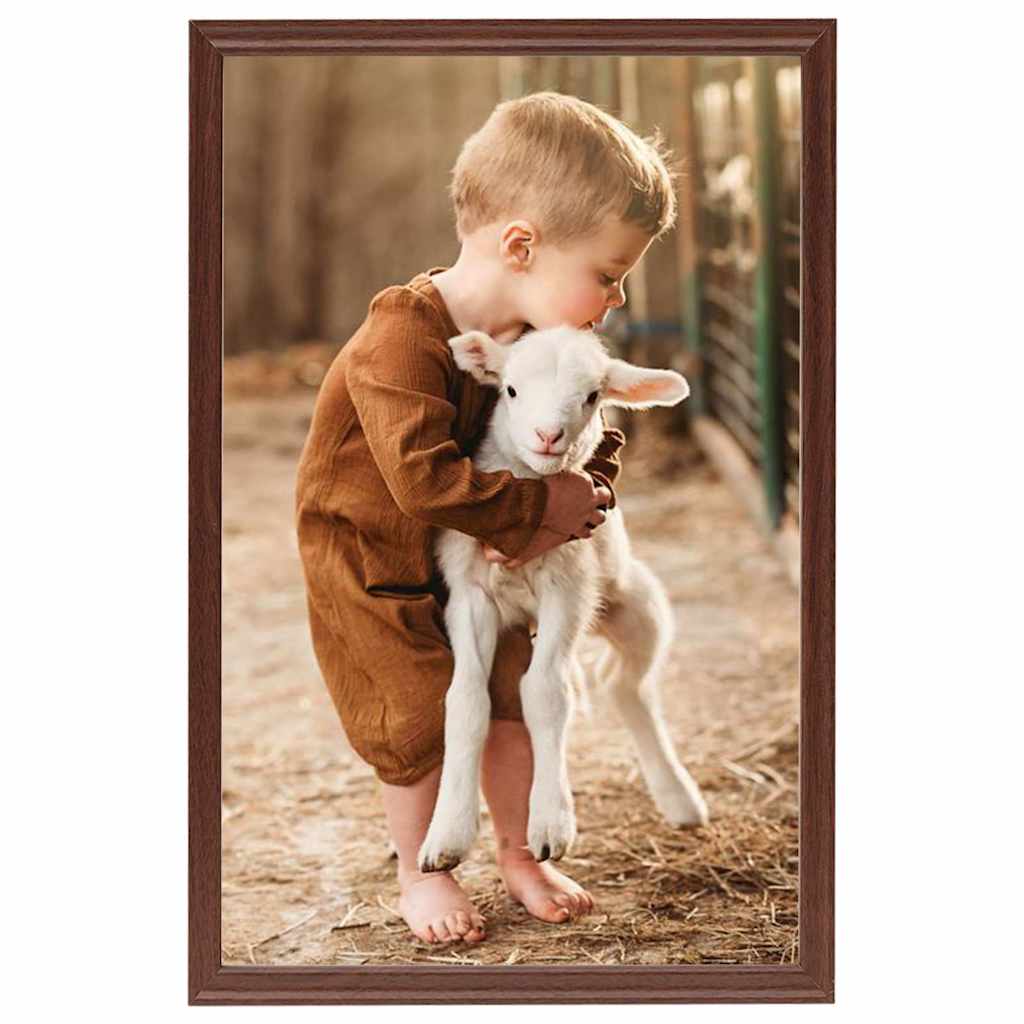 Vidaxl fotolijsten 5 st voor tafel 21x29,7 cm mdf bruin