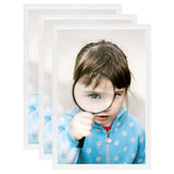 Vidaxl -Fotorahmen 3 PCs für Tabelle 10x15 cm MDF Weiß