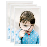 Vidaxl -Fotorahmen 3 PCs für Tabelle 15x21 cm MDF Weiß