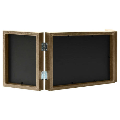 Vidaxl Fotorahmen Triptychon 28x18 cm+2x (13x18 cm) hellbraun
