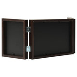 Vidaxl Fotorahmen Triptychon 22x15 cm+2x (10x15 cm) dunkelbraun