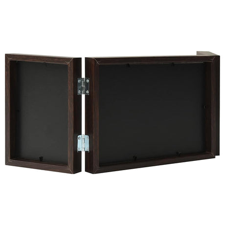 Vidaxl Fotorahmen Triptychon 22x15 cm+2x (10x15 cm) dunkelbraun