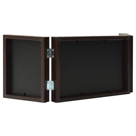 VIDAXL -Fotorahmen Triptychon 28x18 cm+2x (13x18 cm) braun