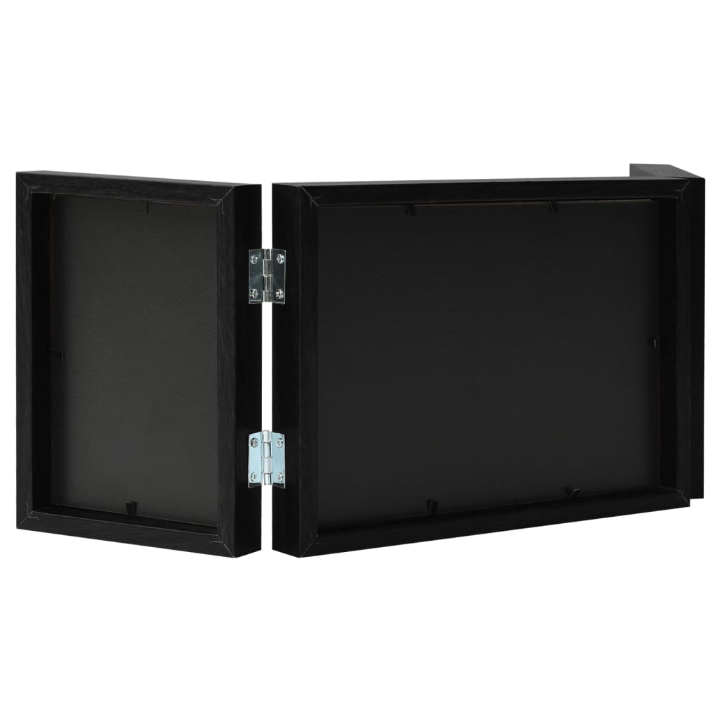 Vidaxl Fotorahmen Triptychon 22x15 cm+2x (10x15 cm) Schwarz