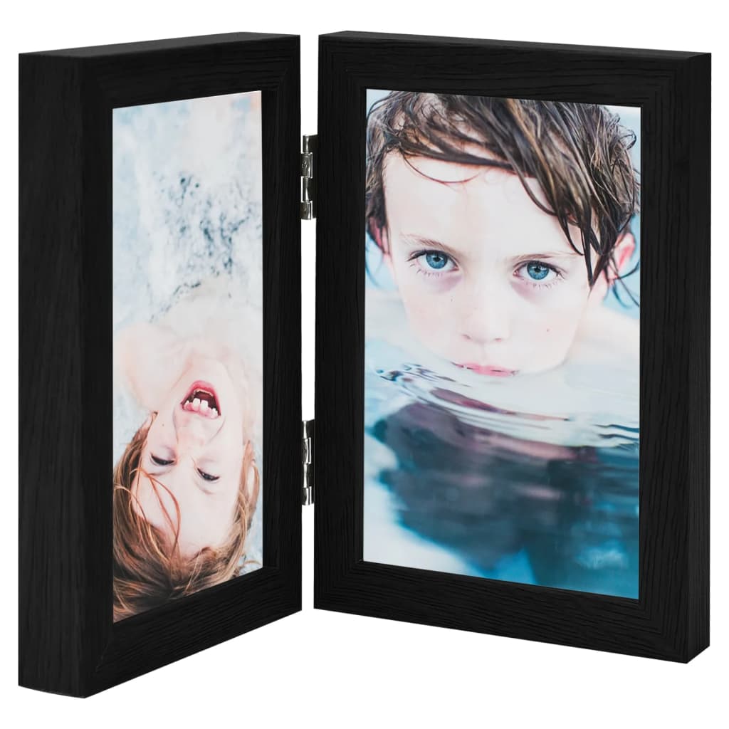 Vidaxl Photo Frame Nuboon 2x (21x29.7 cm) schwaarz