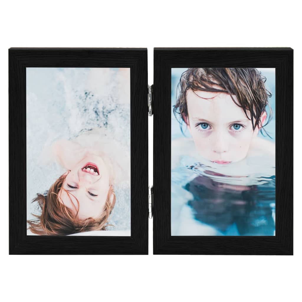 Vidaxl Photo Frame Nuboon 2x (21x29.7 cm) schwaarz