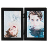 Vidaxl Photo Frame Nuboon 2x (21x29.7 cm) schwaarz