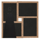 Vidaxl -Fotorahmen für 4x (10x15 cm) Foto MDF Lichtbruin