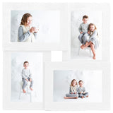 Cadre photo vidaxl pour 4x (13x18 cm) photo mdf blanc