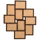 VIDAXL -Fotorahmen für 10x (10x15 cm) Foto MDF Dark Bruin