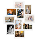 VIDAXL -Fotorahmen für 10x (10x15 cm) Foto MDF Weiß