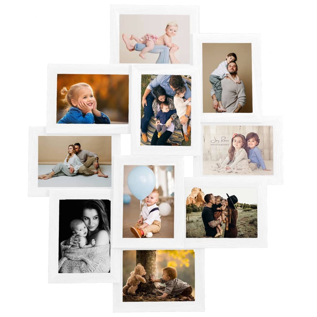 Vidaxl photo frame for 10x (13x18 cm) Photo MDF White