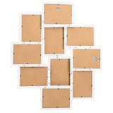 Cadre photo Vidaxl pour 10x (13x18 cm) Photo MDF blanc