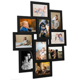 VIDAXL -Fotorahmen für 10x (13x18 cm) Foto MDF Schwarz
