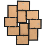 VIDAXL -Fotorahmen für 10x (13x18 cm) Foto MDF Schwarz
