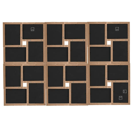 VIDAXL -Fotorahmen für 24x (10x15 cm) Foto MDF Hellbraun