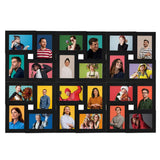 VIDAXL -Fotorahmen für 24 -fache (13x18 cm) Foto MDF Schwarz