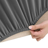 VIDAXL Drei -SOFA -Abdeckung Stretch Polyester -Jersey Anthrazit -gelenkt
