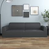 VIDAXL Drei -SOFA -Abdeckung Stretch Polyester -Jersey Anthrazit -gelenkt