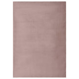 Vidaxl Teppich 180x270 cm künstlicher Kaninchenfell altrosa