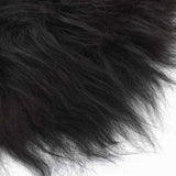 Vidaxl Stuhl Cover Icelander Schafe Leder 70x110 cm Schwarz