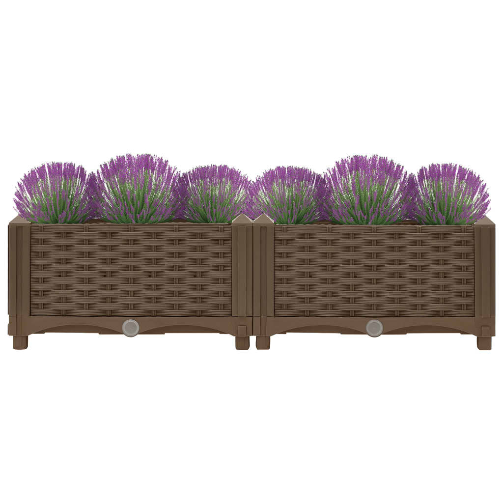 Vidaxl Planter je dvignil 80x40x23 cm polipropilen